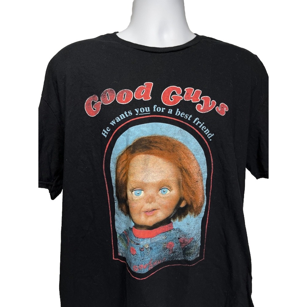 Childs Play Chucky Good Guys T-Shirt Adult XXL He‎ Wants You For A Best Friend